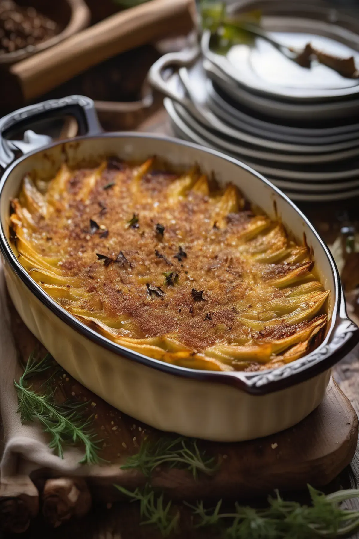 Chicory gratin