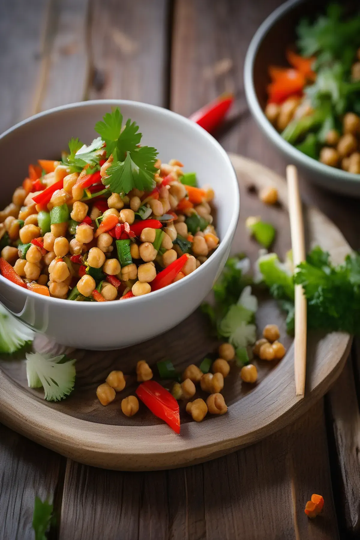 Chinese Chickpea Salad