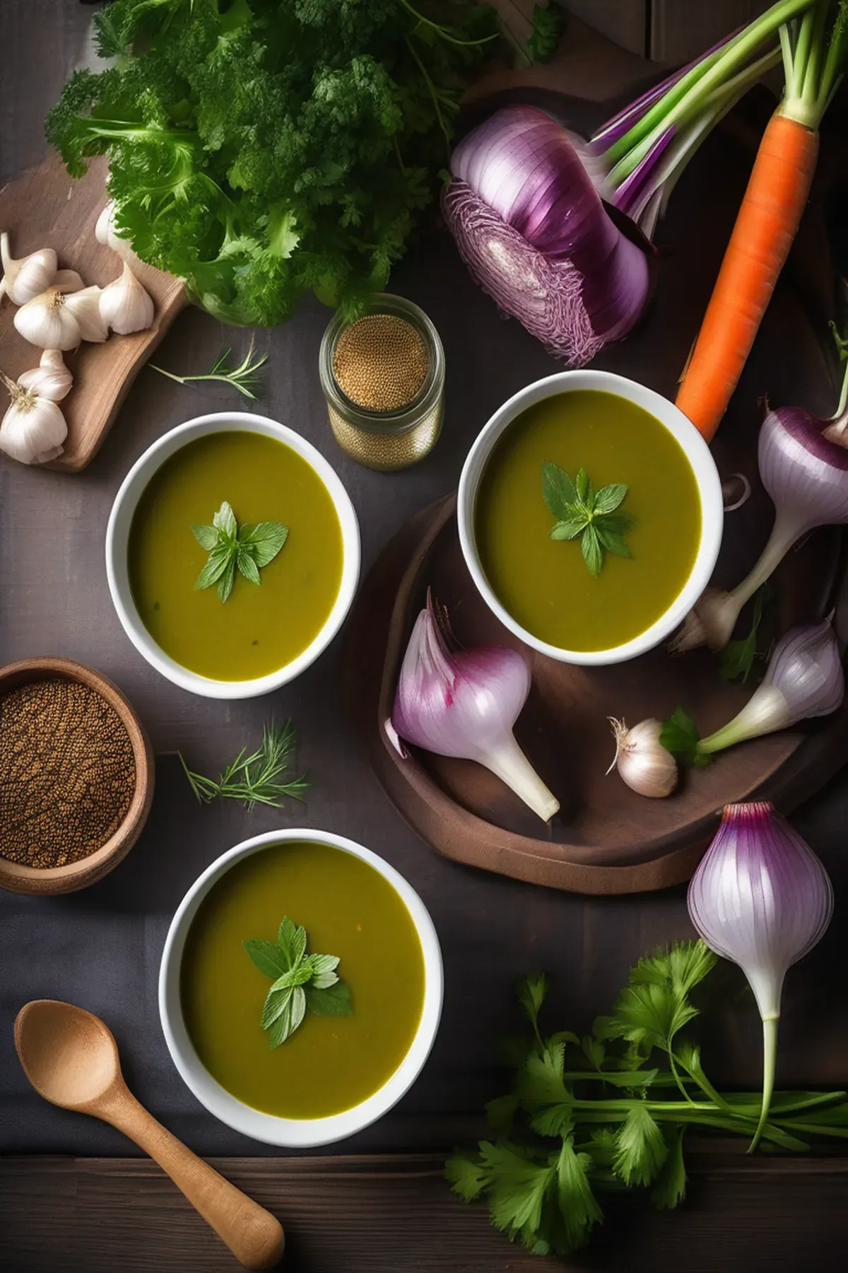 Italian-style spring soup